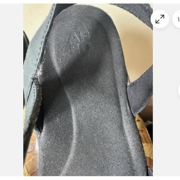 Abeo Leather Sandals Biosystem Orthotic Support Footbed Black Size US 11 N - Picture 3 of 7